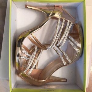 Rose gold heels